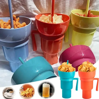 2 In 1 Snack Bowl Drink Cup