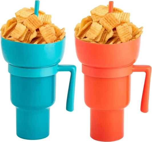 2 In 1 Snack Bowl Drink Cup