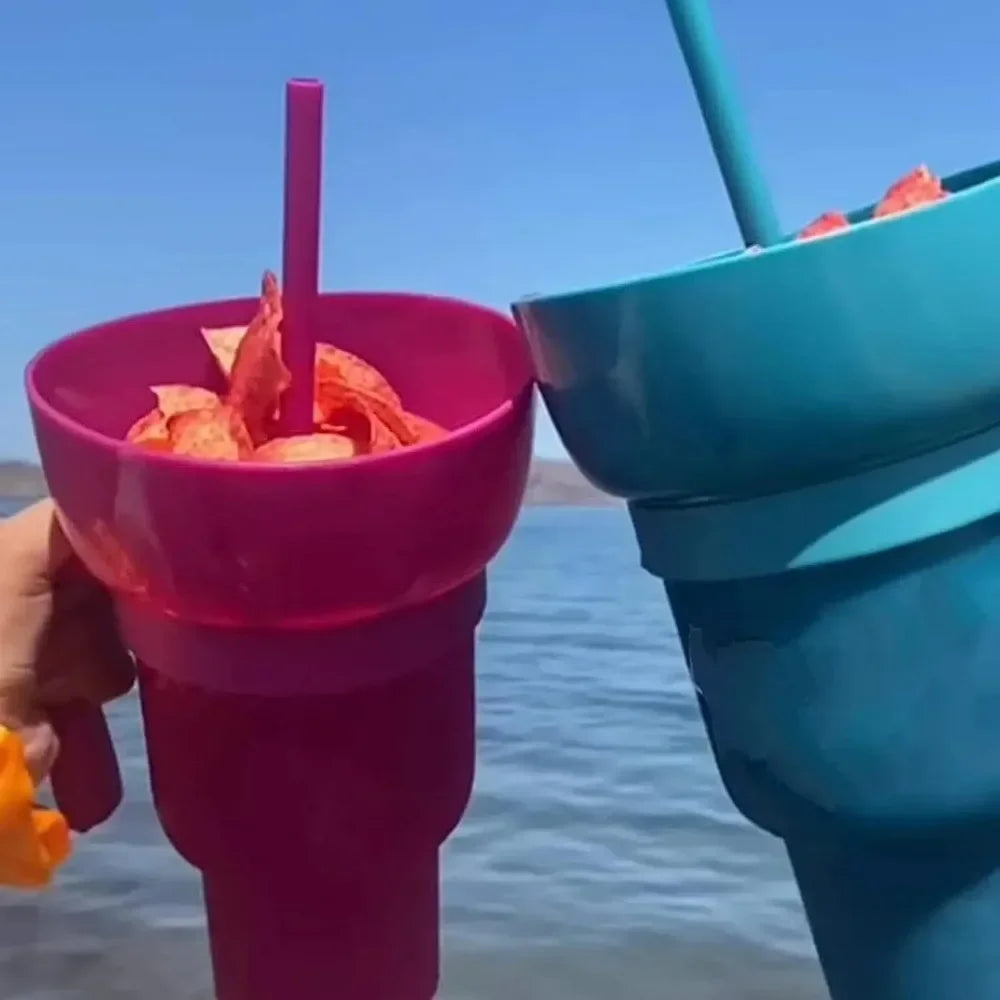 2 In 1 Snack Bowl Drink Cup