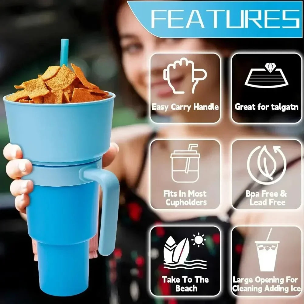 2 In 1 Snack Bowl Drink Cup