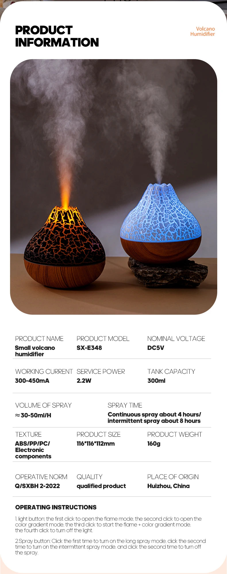 Volcano Humidifier